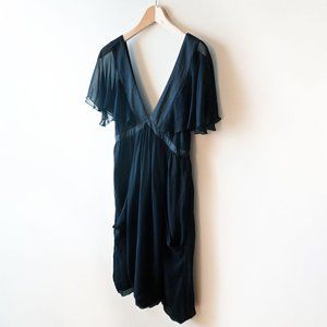 Ella Moss Black Silk Dress S